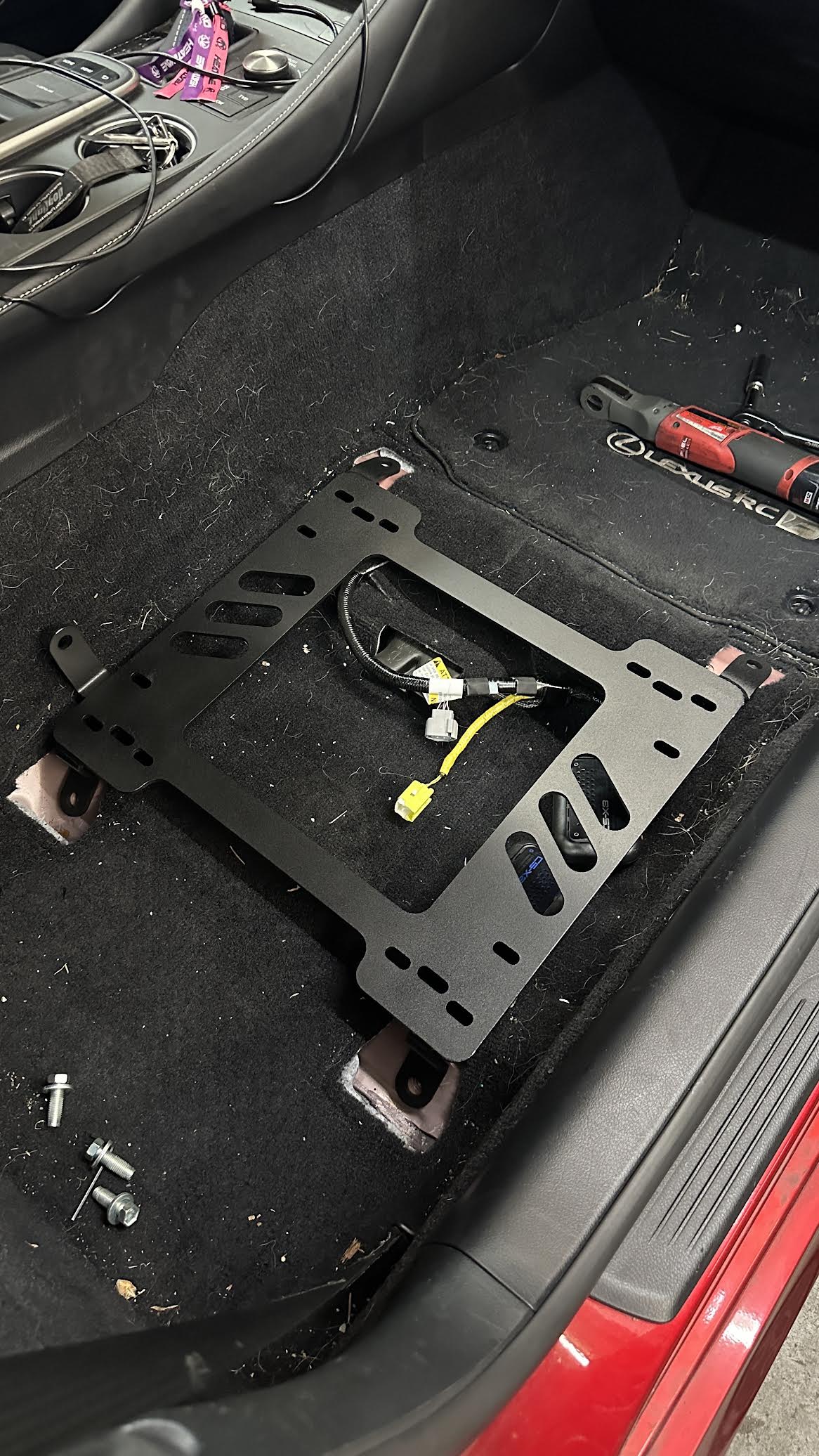 Planted Seat Bracket- Lexus RC F (2015+) - Passenger / Right Planted Technology