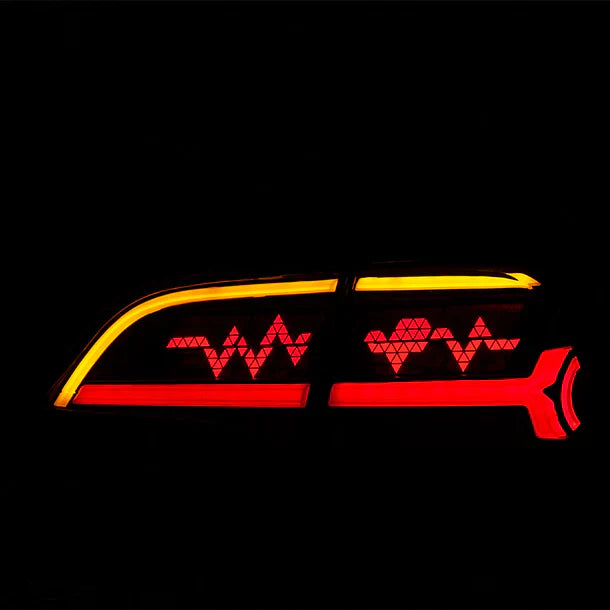 NTXGlow Smoked Matrix Style Tail Lights (2017+ Tesla Model 3/Y) - JSI Racing 