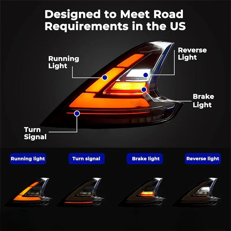 NTXGlow LED Tail Lights (2009-2021 Nissan 370Z) - JSI Racing 