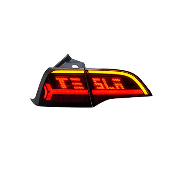NTXGlow Smoked Matrix Style Tail Lights (2017+ Tesla Model 3/Y) - JSI Racing 