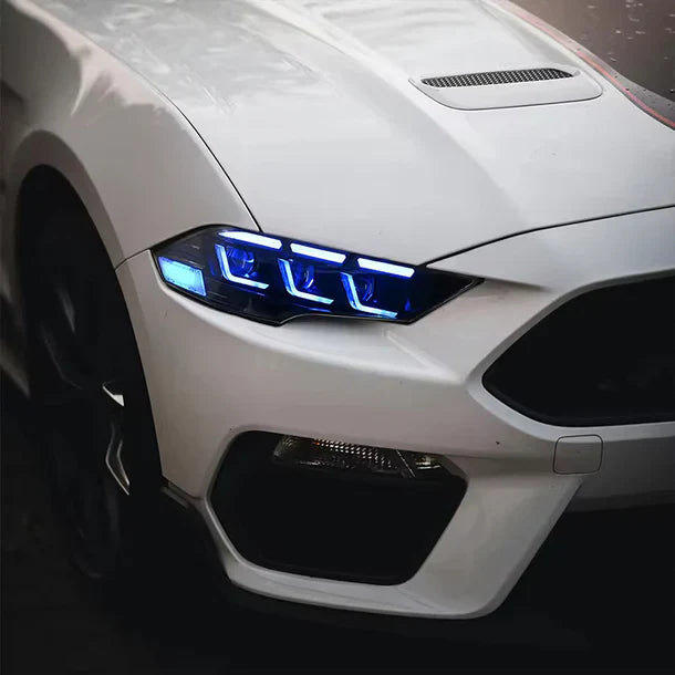 NTXGlow RGB Headlights S650 Style (2018-2023 Ford Mustang) - JSI Racing 
