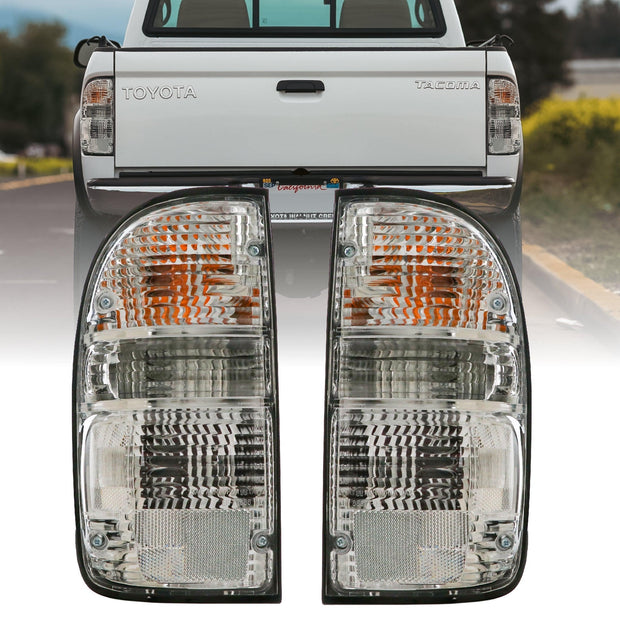 1995-2004 Toyota Tacoma Clear Lens Tail Lights - JSI Racing 