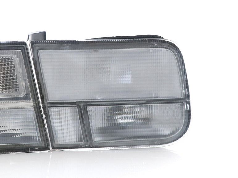 1996-2000 Honda Civic 2d Coupe Ek Jdm Clear 4pcs Rear Tail Light - JSI Racing 