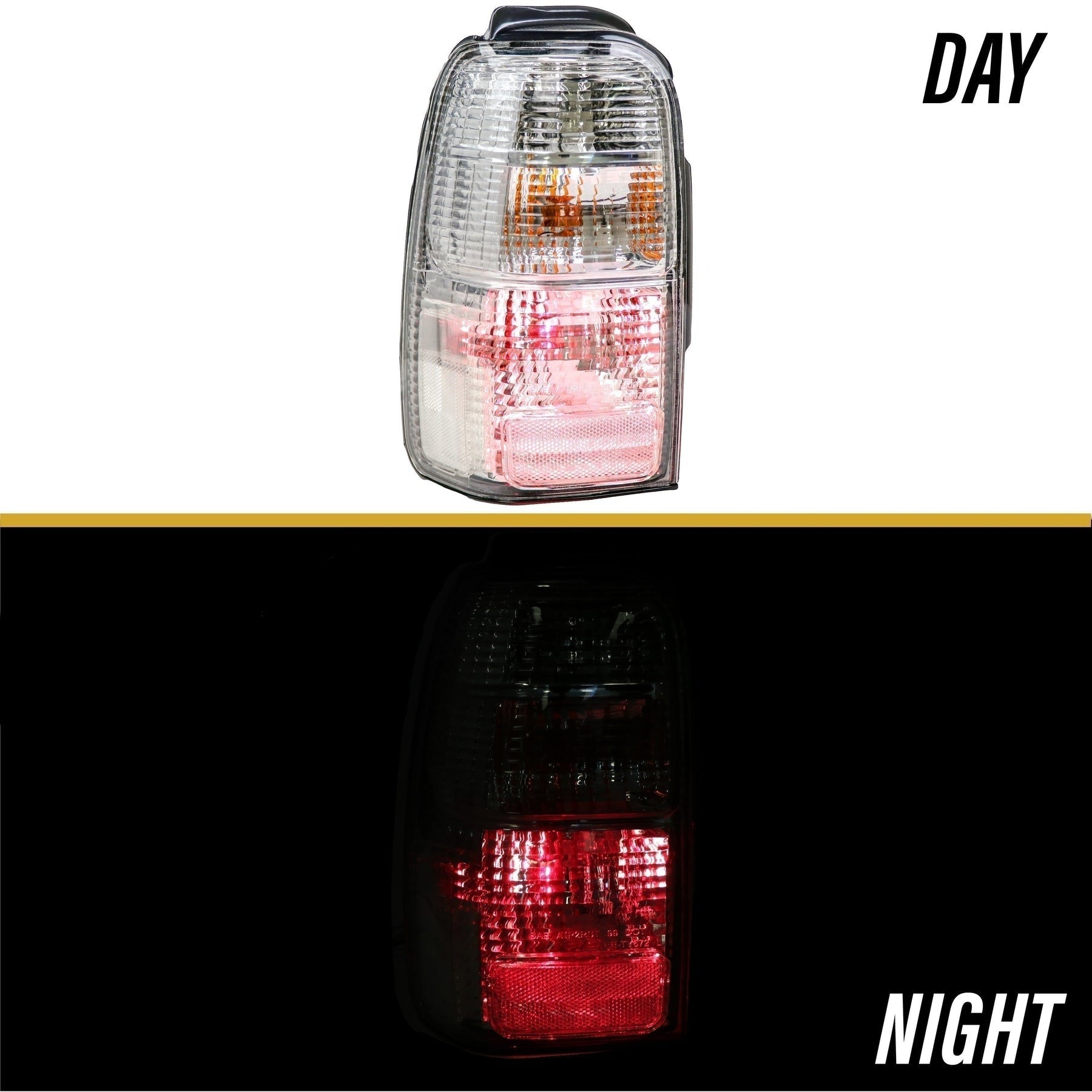 1996-2002 Toyota 4runner Trd Jdm Clear Rear Tail Lights Made By Unique Style Racing - JSI Racing 
