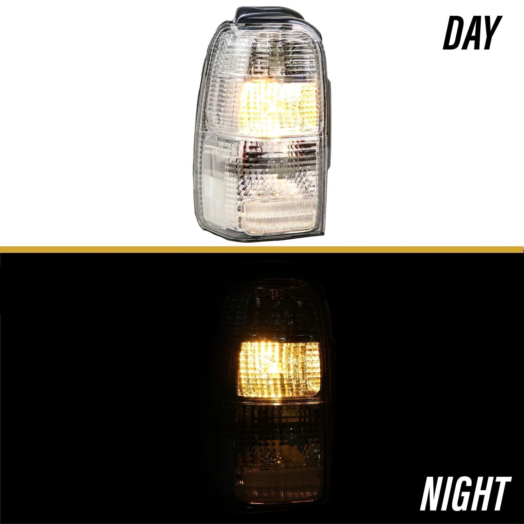 1996-2002 Toyota 4runner Trd Jdm Clear Rear Tail Lights Made By Unique Style Racing - JSI Racing 