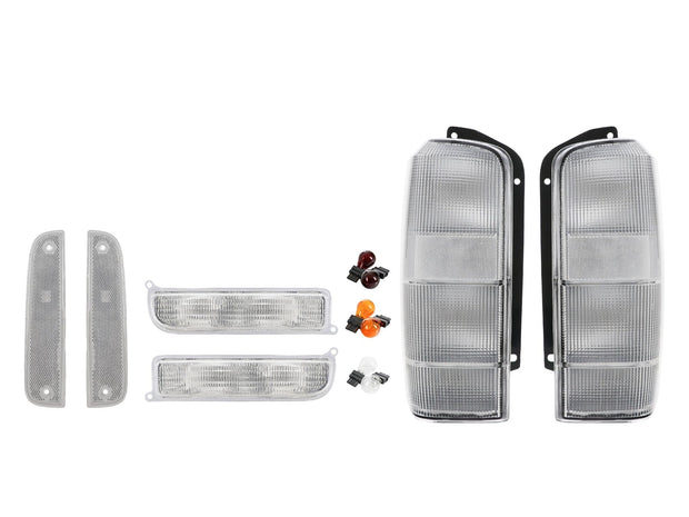 1997-2001 Jeep Cherokee Xj Tail Lights Bumper Corner 6pc Combo Made By Depo - JSI Racing 