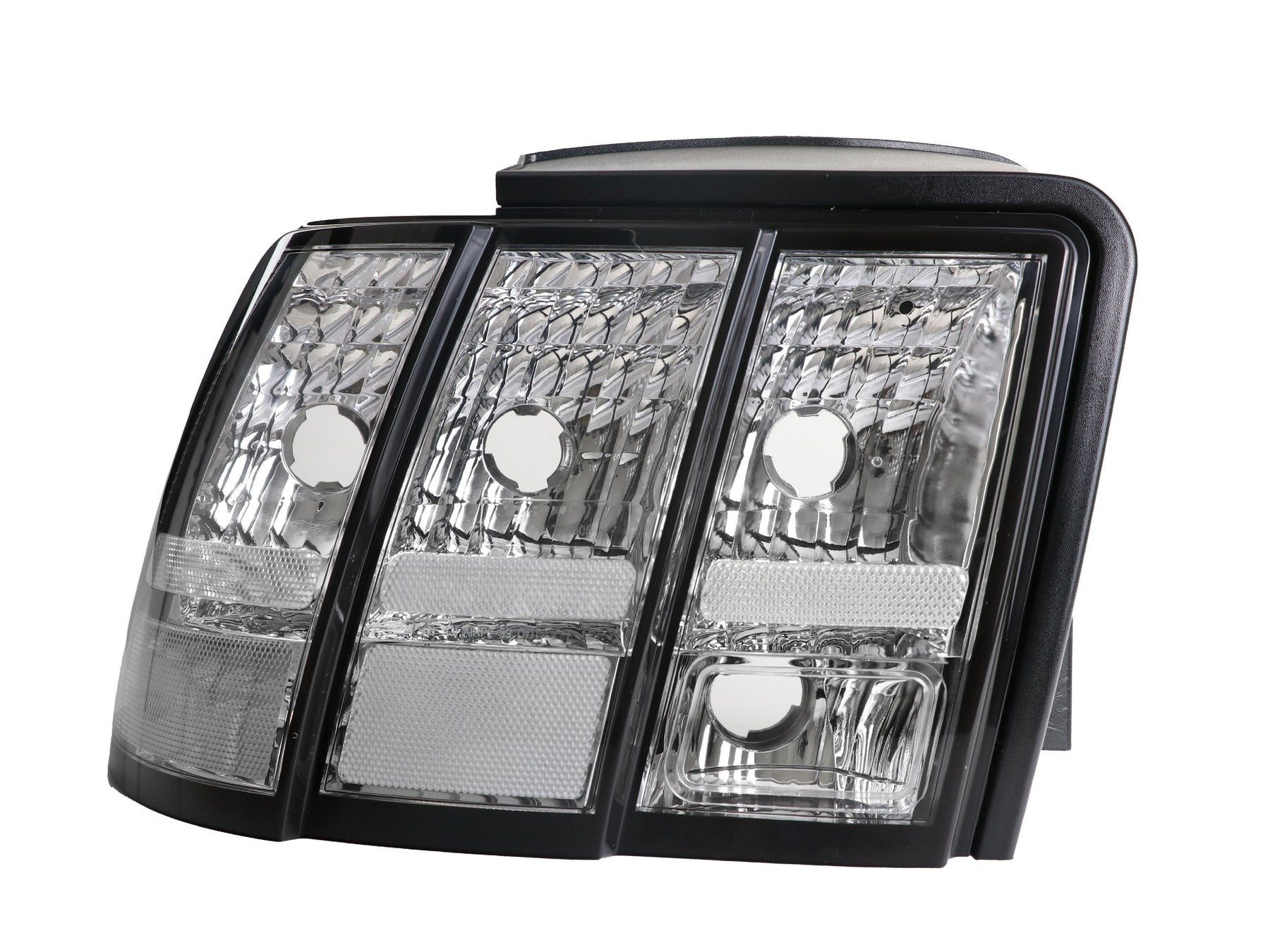 1999-2004 Ford Mustang V6 Gt New Edge Clear Euro Style Tail Light Made By Depo - JSI Racing 