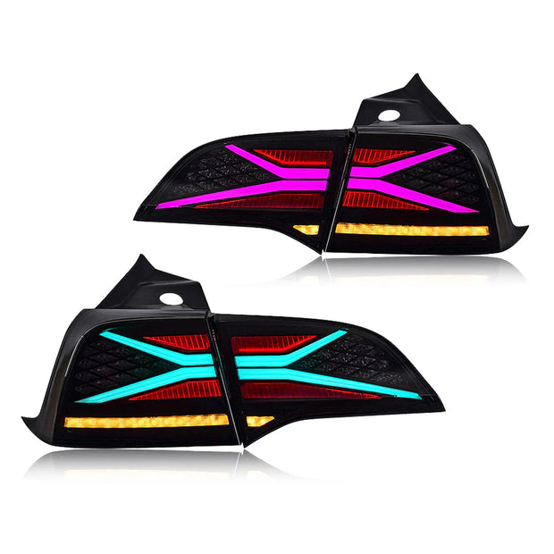 2017+ Tesla Model 3 Y RGB Tail Lights - JSI Racing 