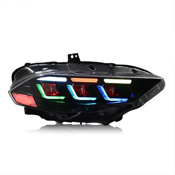 NTXGlow RGB Headlights S650 Style (2018-2023 Ford Mustang) - JSI Racing 