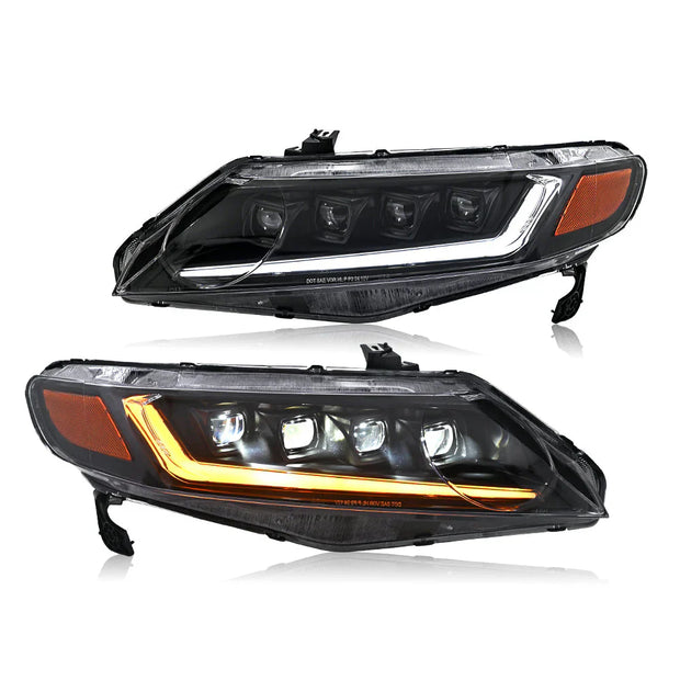 2006-2011 Honda Civic 4 Door 8th Gen Headlights - JSI Racing 