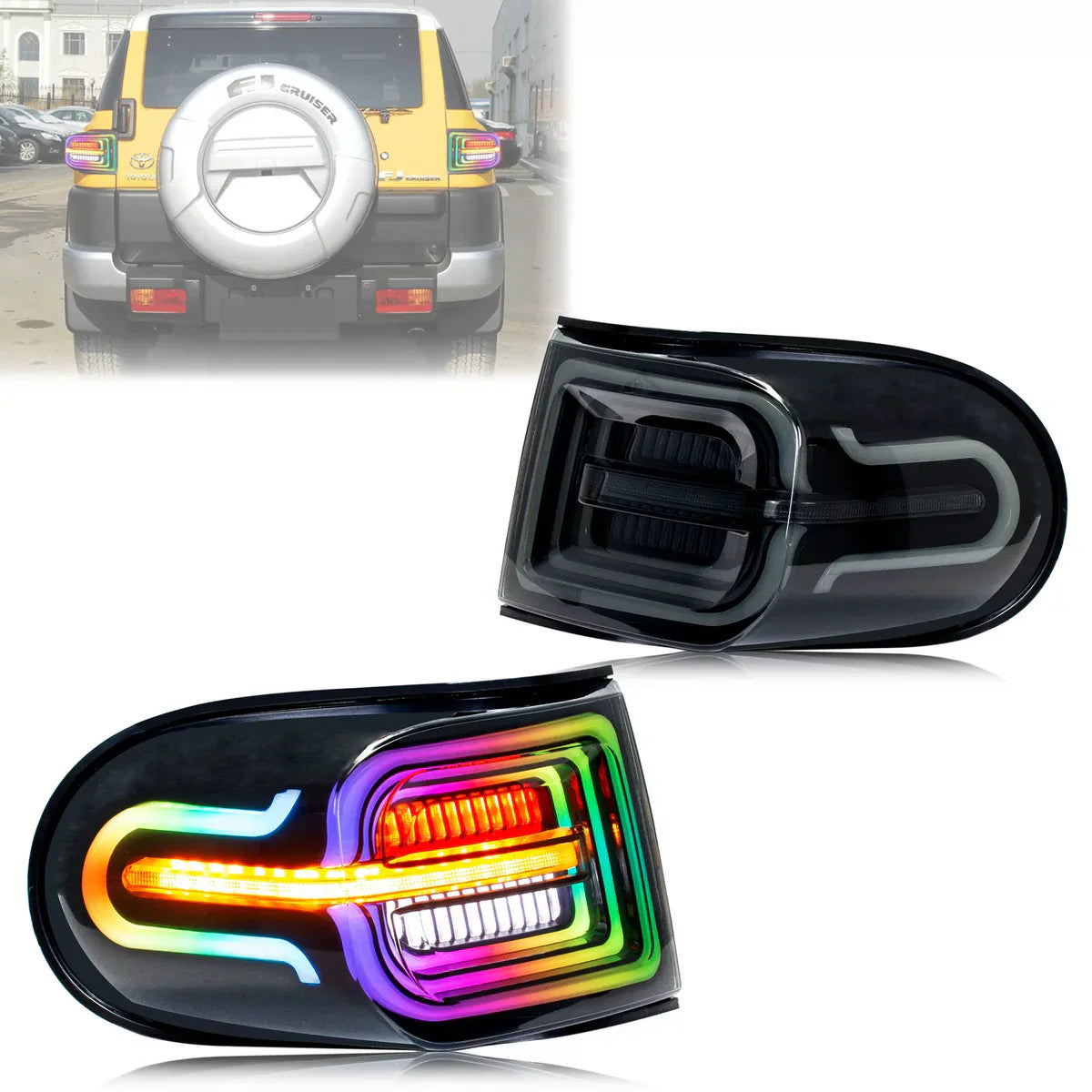 NTXGlow Tail Lights (2007-2020 Toyota Fj Cruiser) - JSI Racing 