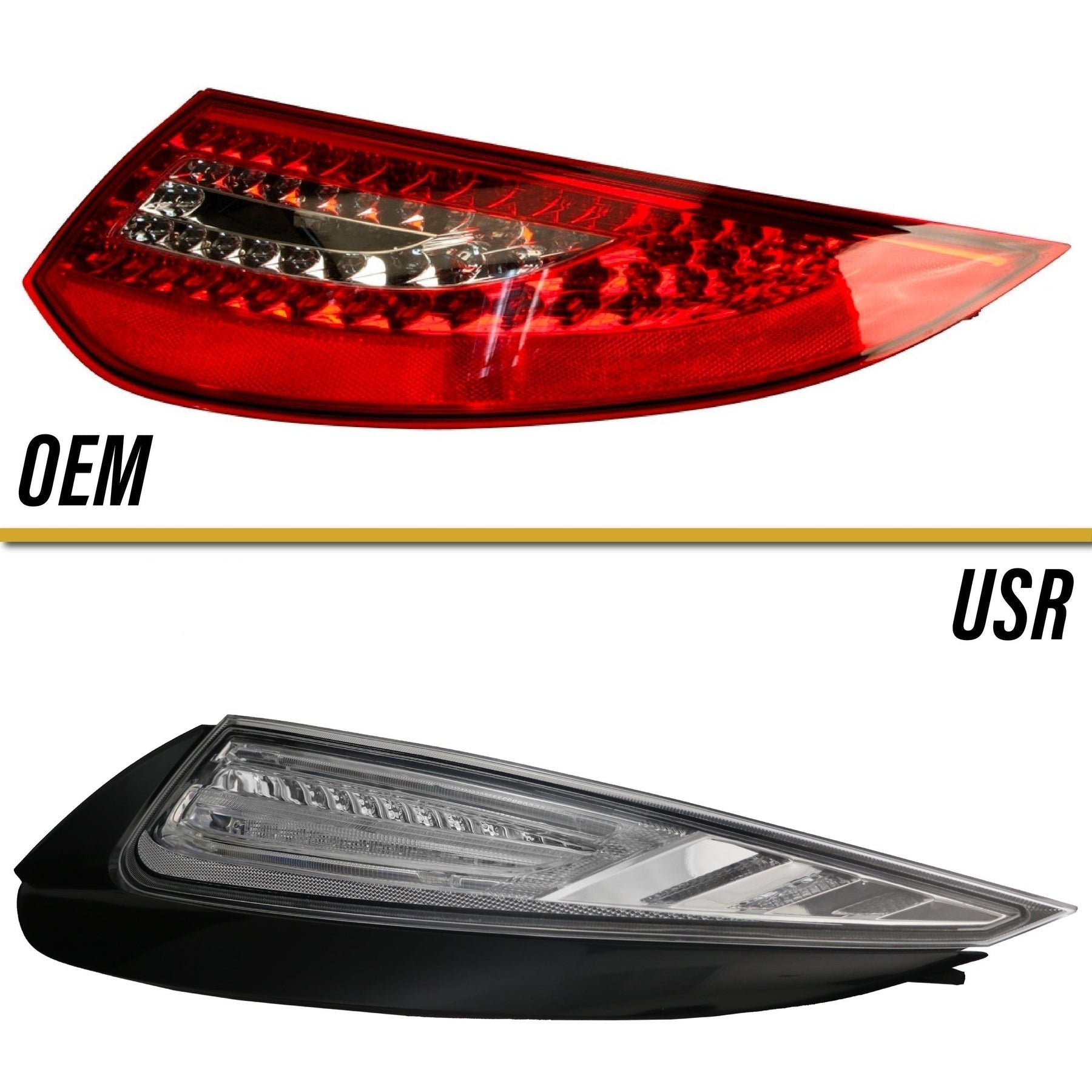 2009-2012 Porsche 911 Carrera 997 LED Light Bar Clear Tail Made By Depo - JSI Racing 