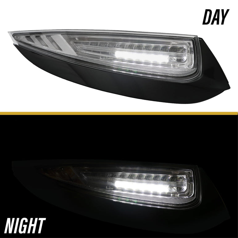 2009-2012 Porsche 911 Carrera 997 LED Light Bar Clear Tail Made By Depo - JSI Racing 