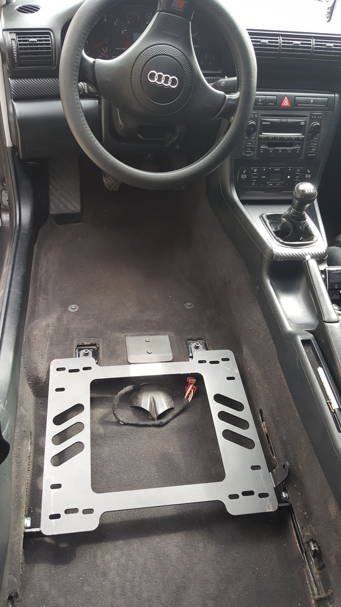 Planted Seat Bracket- Audi A4/S4 [B5 Chassis] With Powered Seat (1994-2002) - Driver / Left Planted Technology