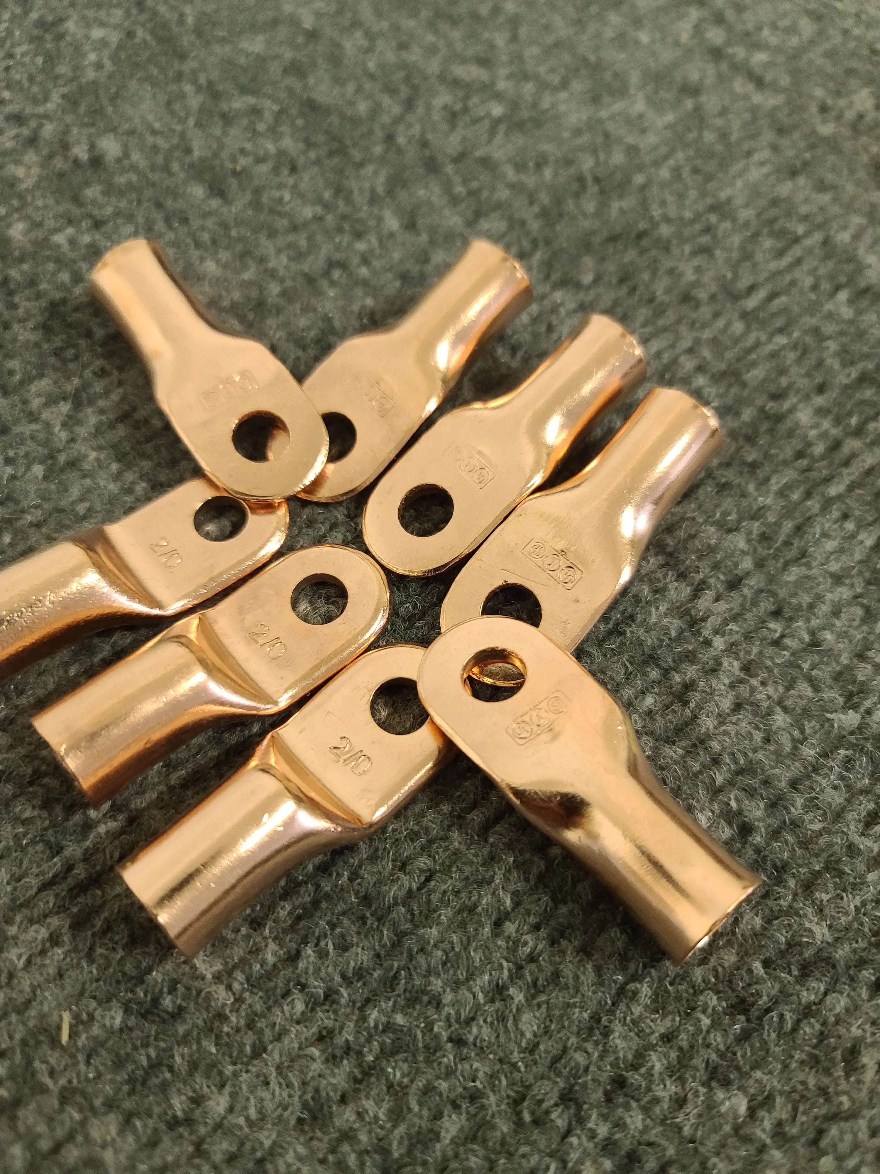 2/0 Copper Lugs - 5/16 stud - 10 Pack - JSI Racing