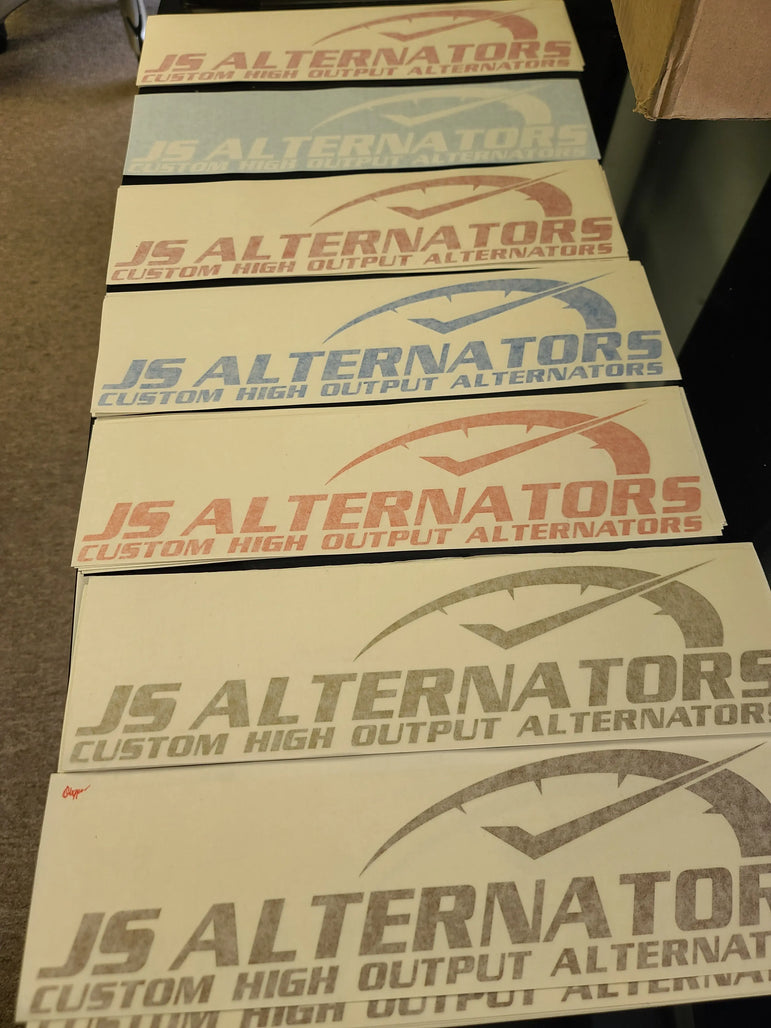 JsAlternators 14" Decal JS Alternators