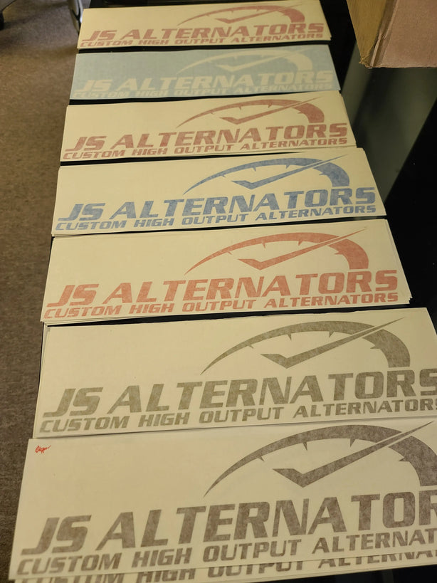 JsAlternators 14" Decal JS Alternators