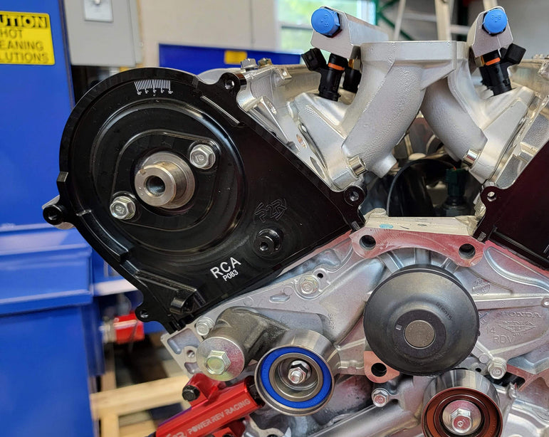 P2R Billet Timing Belt Back Cover Plate Kit - 14-20 Acura RLX