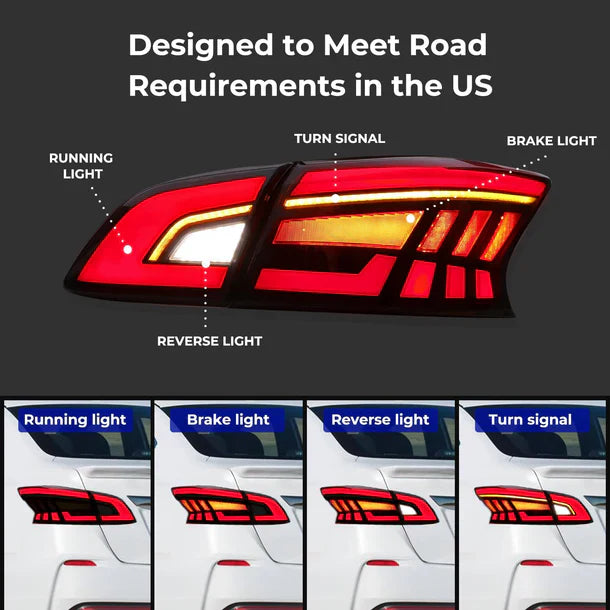 NTXGlow Tail Lights (2013-2019 Nissan Sentra) - JSI Racing 