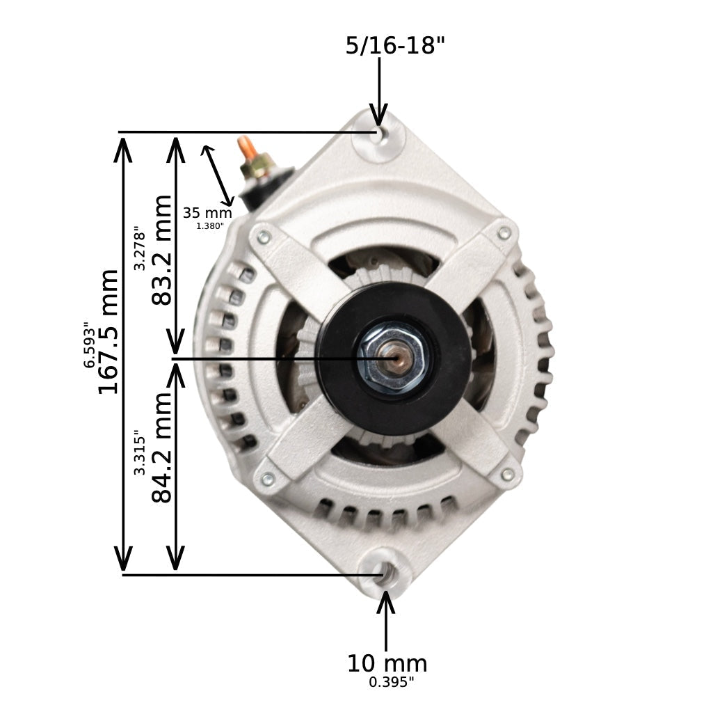 1969-1981 Chevrolet Corvette V8 5.7L 12si High Output Alternator - JSI Racing