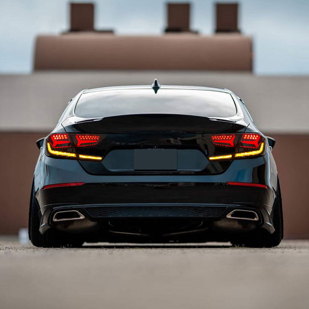NTXGlow LED Tail Lights Smoke Lambo Style (2018-2022 Honda Accord) - JSI Racing 