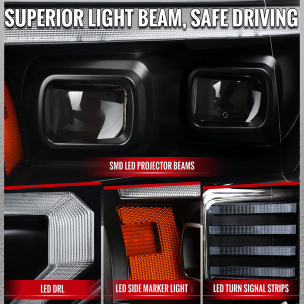 NTXGLOW RGB LED headlights (2015 - 2017 Ford F150) - JSI Racing 