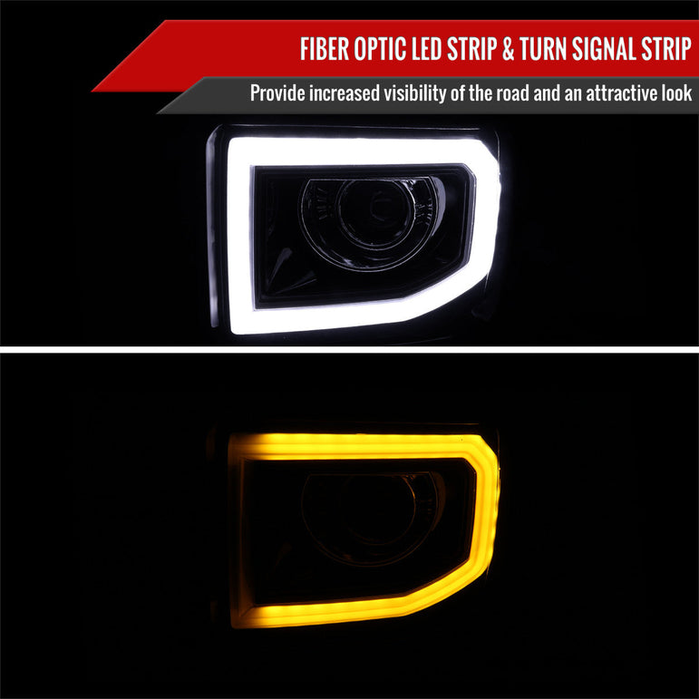NTXGlow RGB headlights (14 - 19 GMC Sierra 1500 / 2500 / 3500) - JSI Racing 