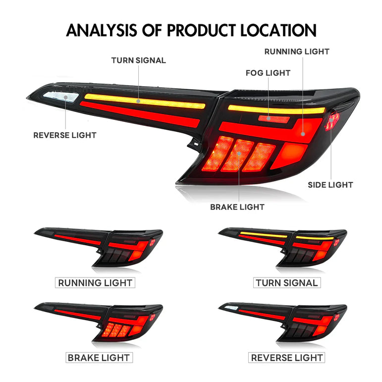 2019-2024 Toyota Corolla Gr Tail Lights - JSI Racing 