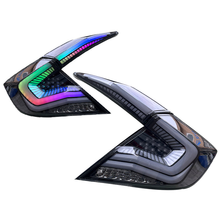 2016-2021 Honda Civic Sedan LED Tail Lights RGB - JSI Racing 