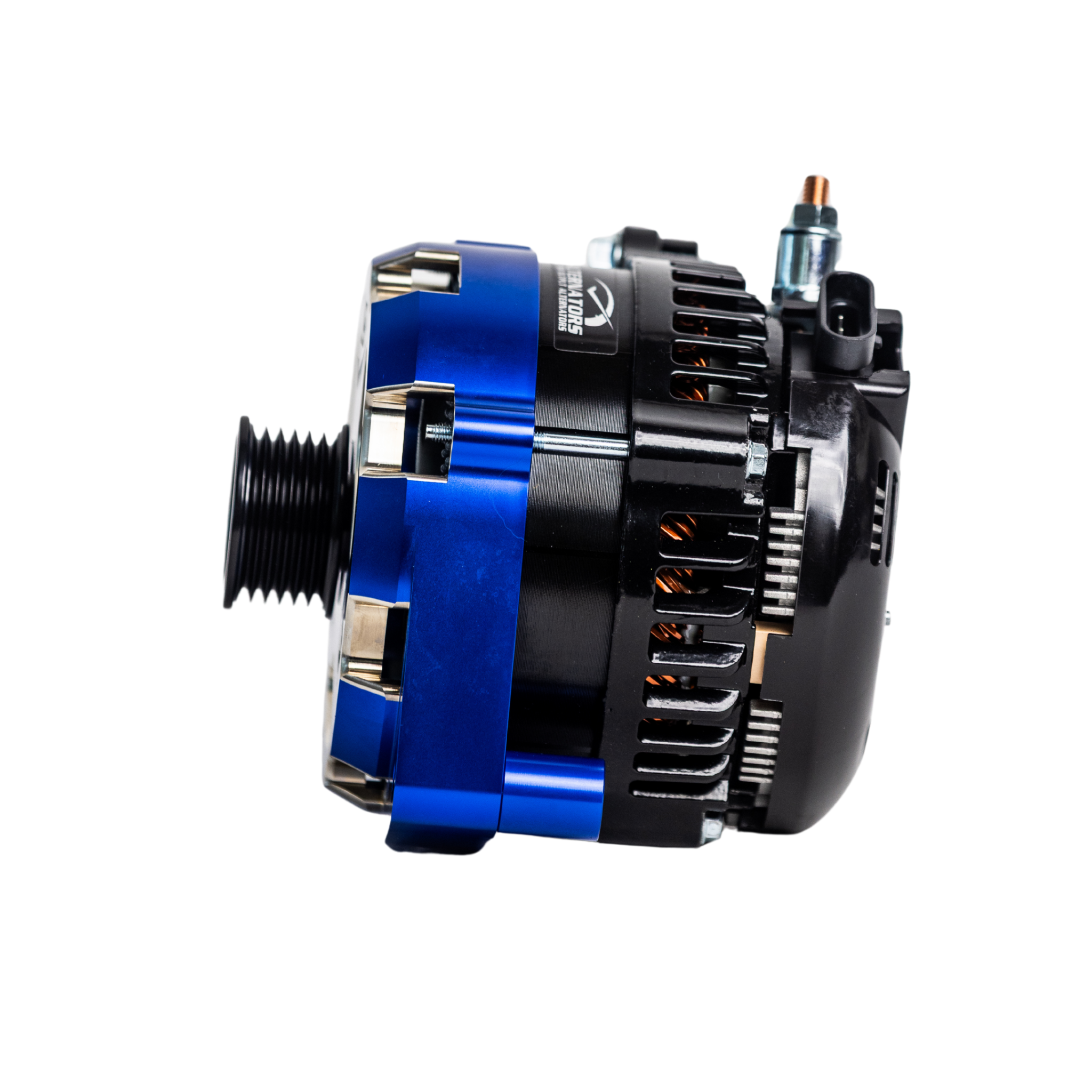 1996-2024 GM Billet High Output Alternator (Blue) - JSI Racing