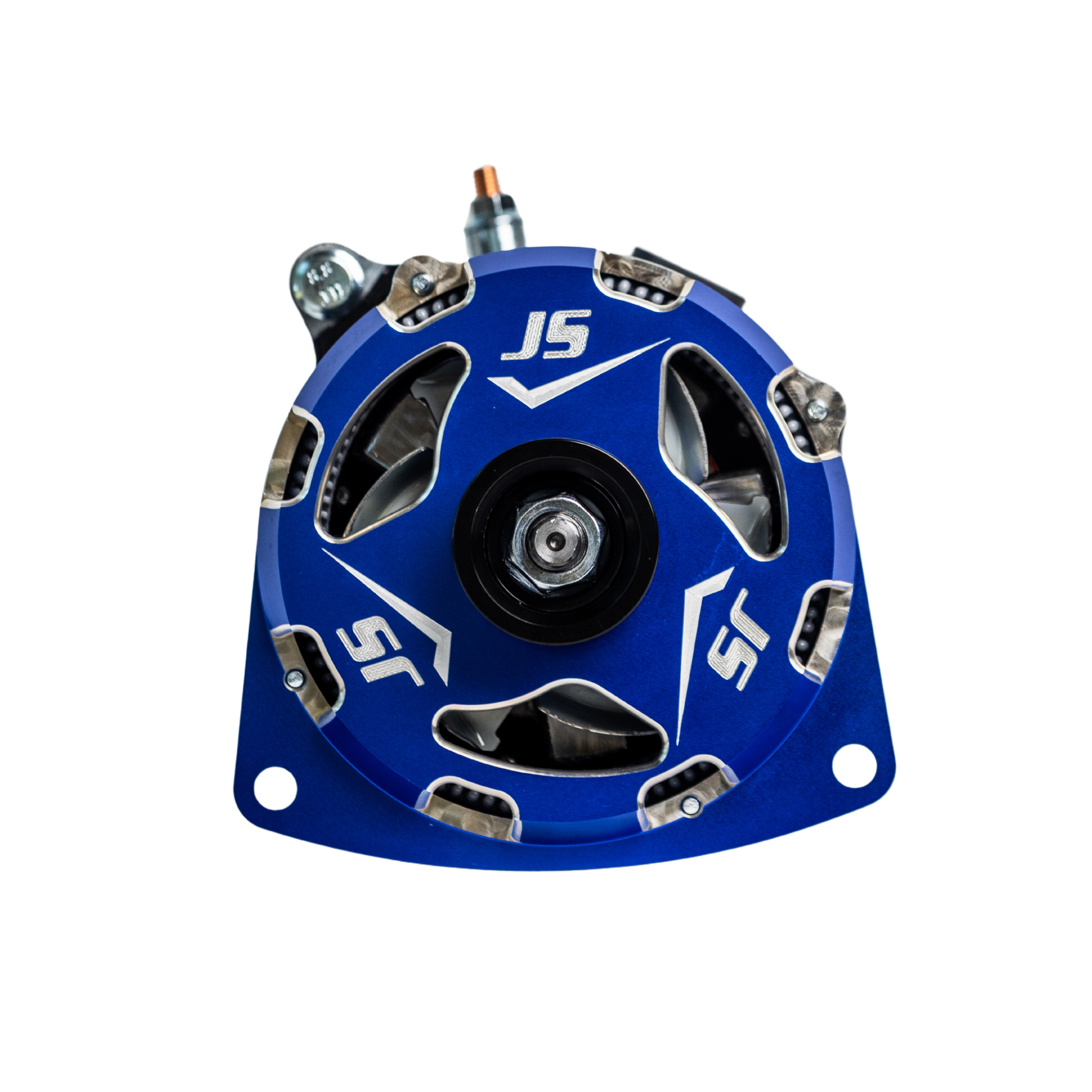 1996-2024 GM Billet High Output Alternator (Blue) - JSI Racing