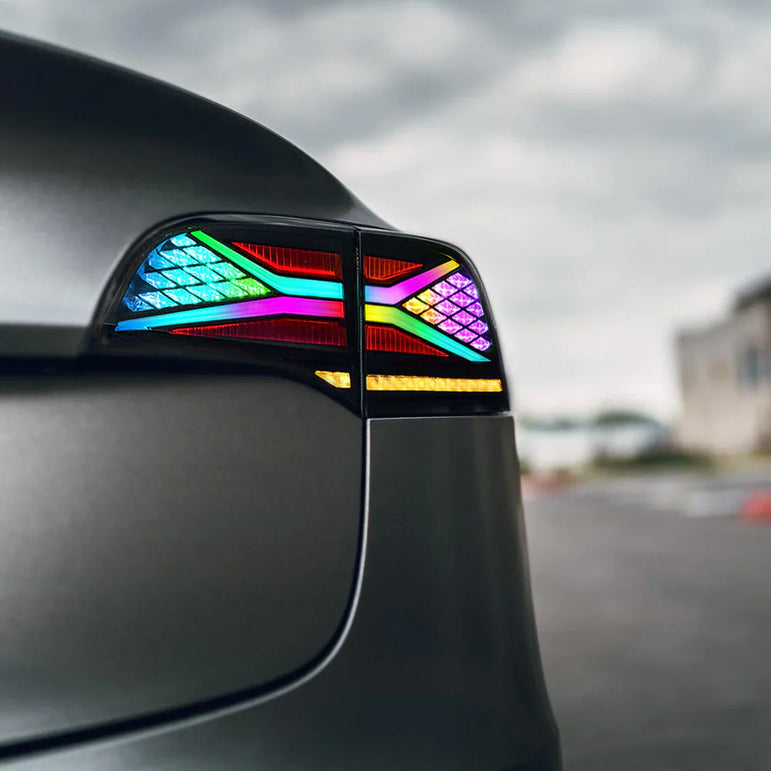 2017+ Tesla Model 3 Y RGB Tail Lights - JSI Racing 