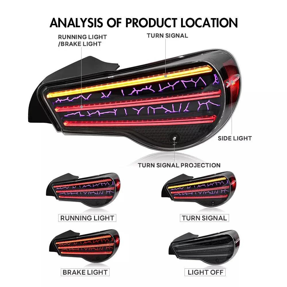 2012-2020 Toyota 86 Subaru Brz Scion Frs Tail Lights - JSI Racing 