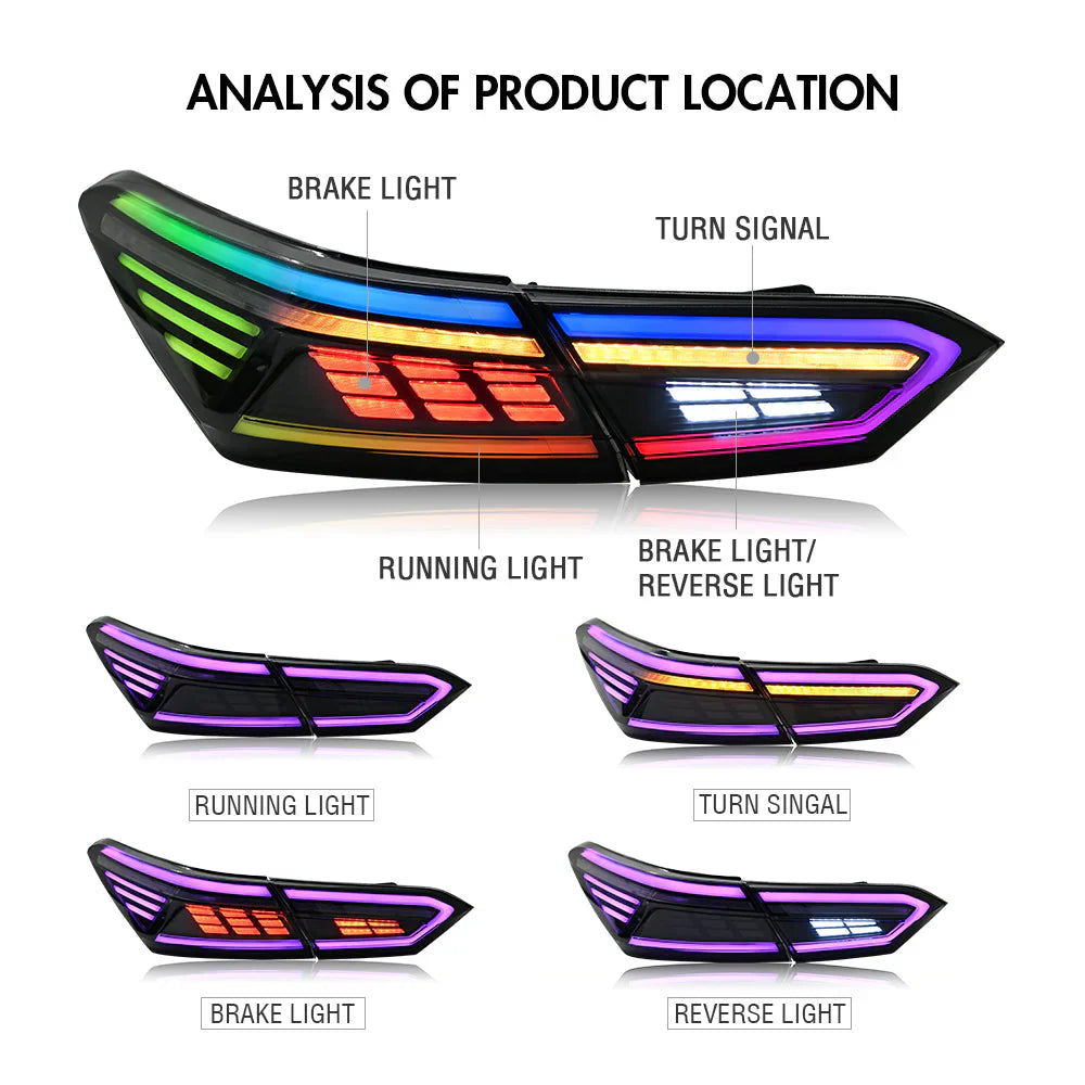 2018-2024 Toyota Camry 8th Gen Tail Lights - JSI Racing 