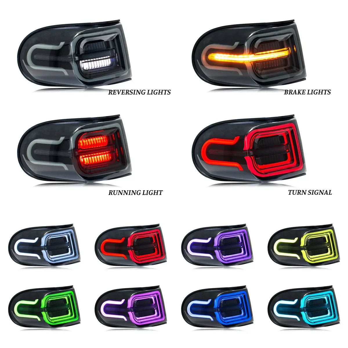 NTXGlow Tail Lights (2007-2020 Toyota Fj Cruiser) - JSI Racing 