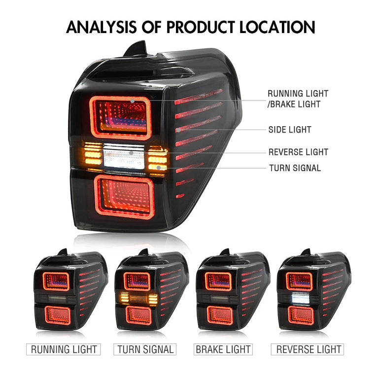 2010-2023 Toyota 4runner Tail Lights - JSI Racing 