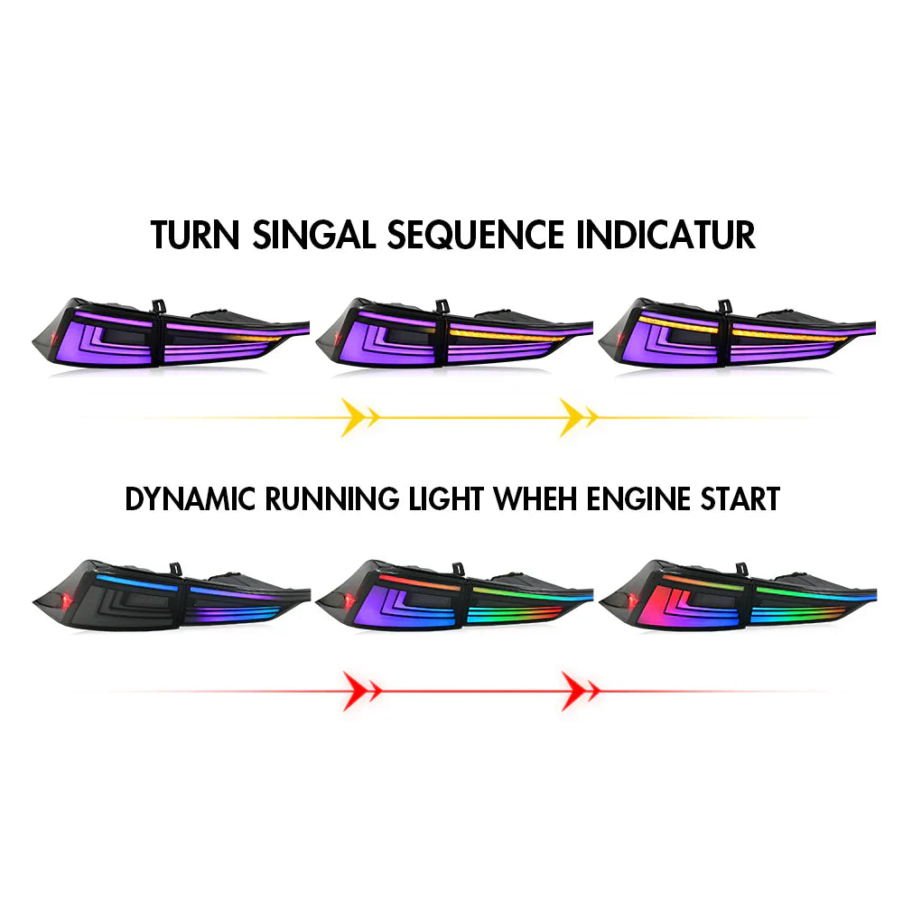NTXGlow RGB Tail Lights 2014-2021 Lexus IS250 IS300 IS350 IS500 IS200t - JSI Racing 