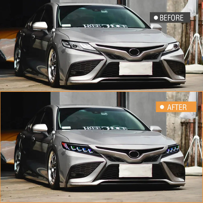 2018-2024 Toyota Camry Le Se Xle Xse Trd Quad Projectors Headlights - JSI Racing 