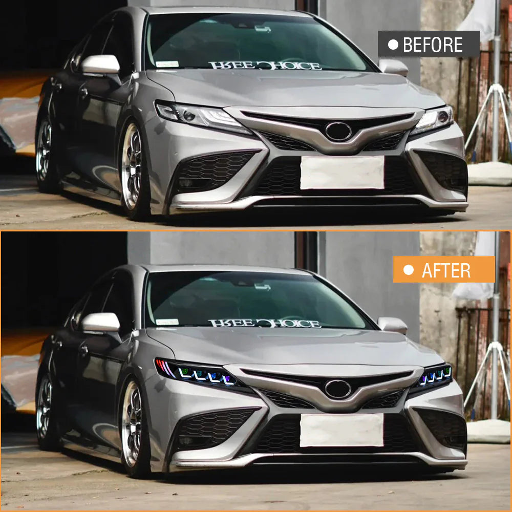 2018-2024 Toyota Camry Le Se Xle Xse Trd Quad Projectors Headlights - JSI Racing 
