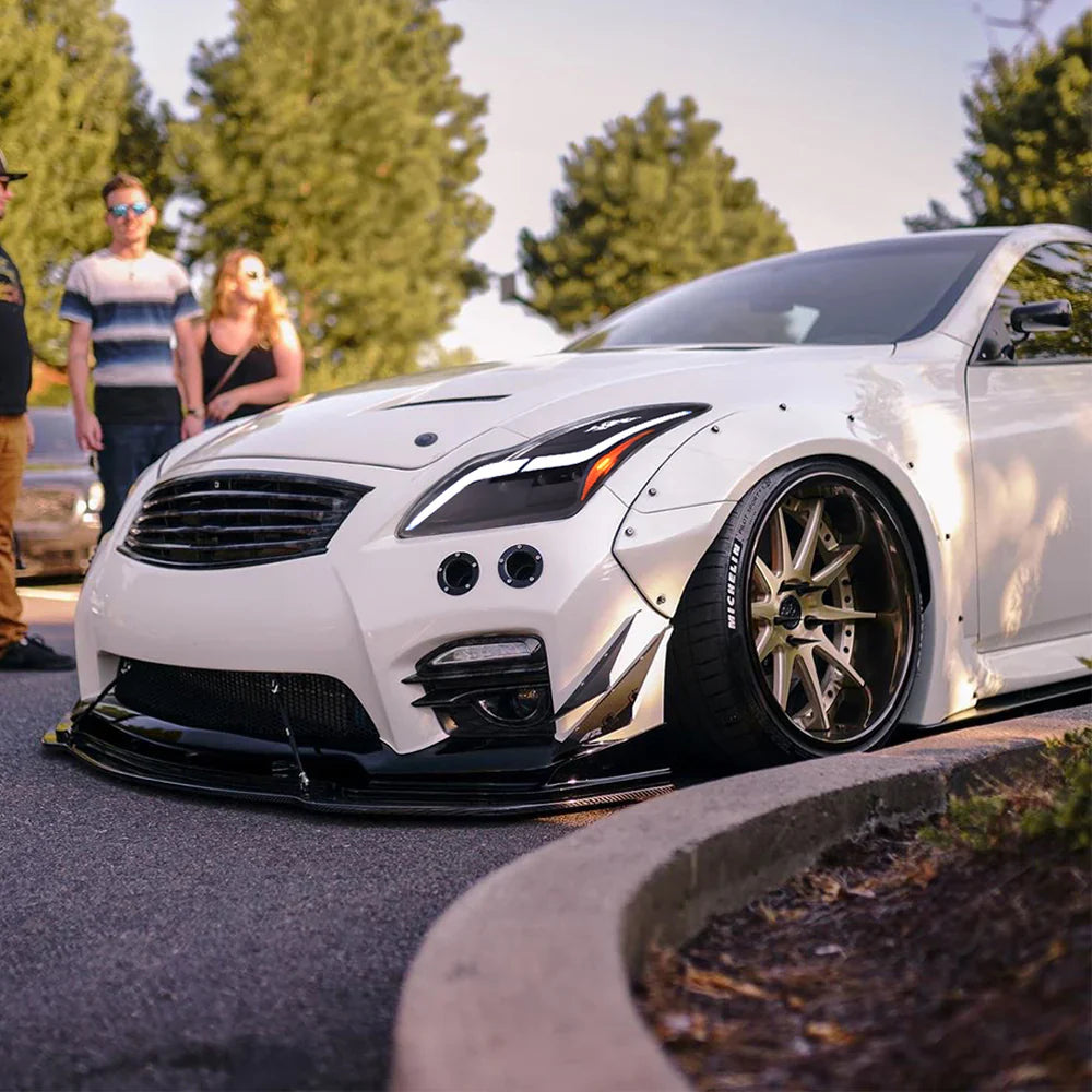 NTXGlow GT-R Style Headlights (2008-2013 Infiniti G37 Coupe) - JSI Racing 