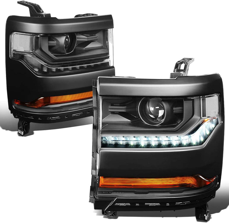DNA Motoring HL-OH-034-CH-AM Headlight Assembly (Driver and Passenger Side) - JSI Racing 