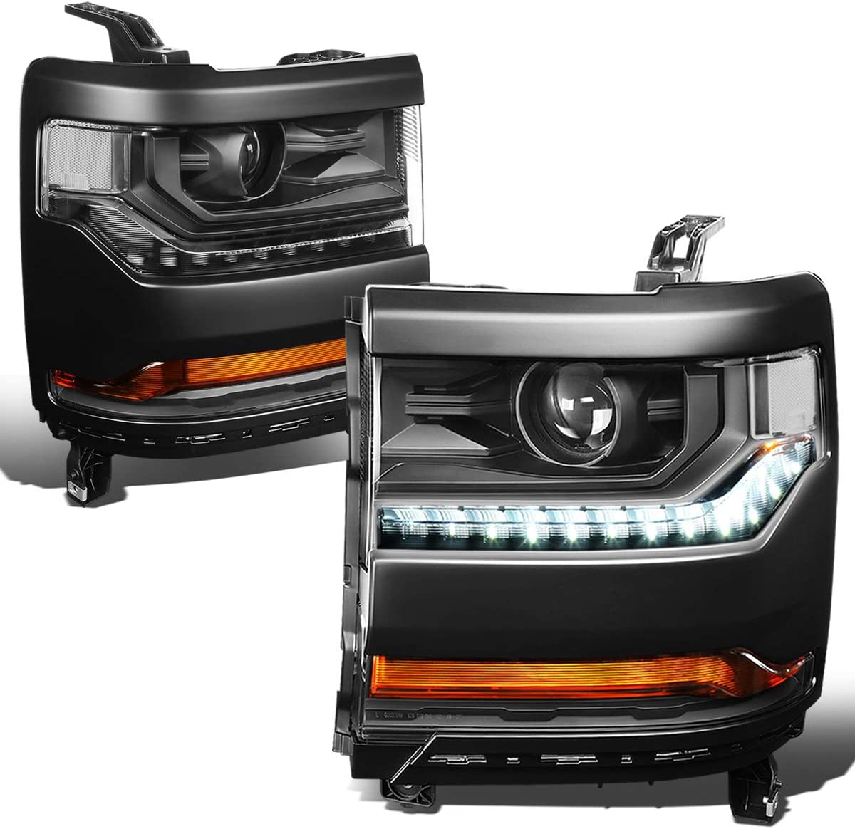 DNA Motoring HL-OH-034-CH-AM Headlight Assembly (Driver and Passenger Side) - JSI Racing 