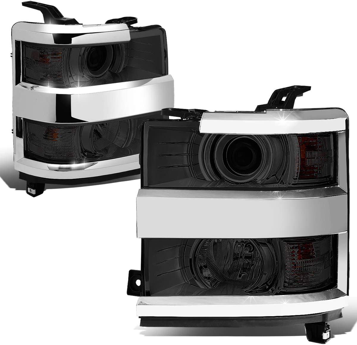 DNA Motoring HL-OH-034-CH-AM Headlight Assembly (Driver and Passenger Side) - JSI Racing 
