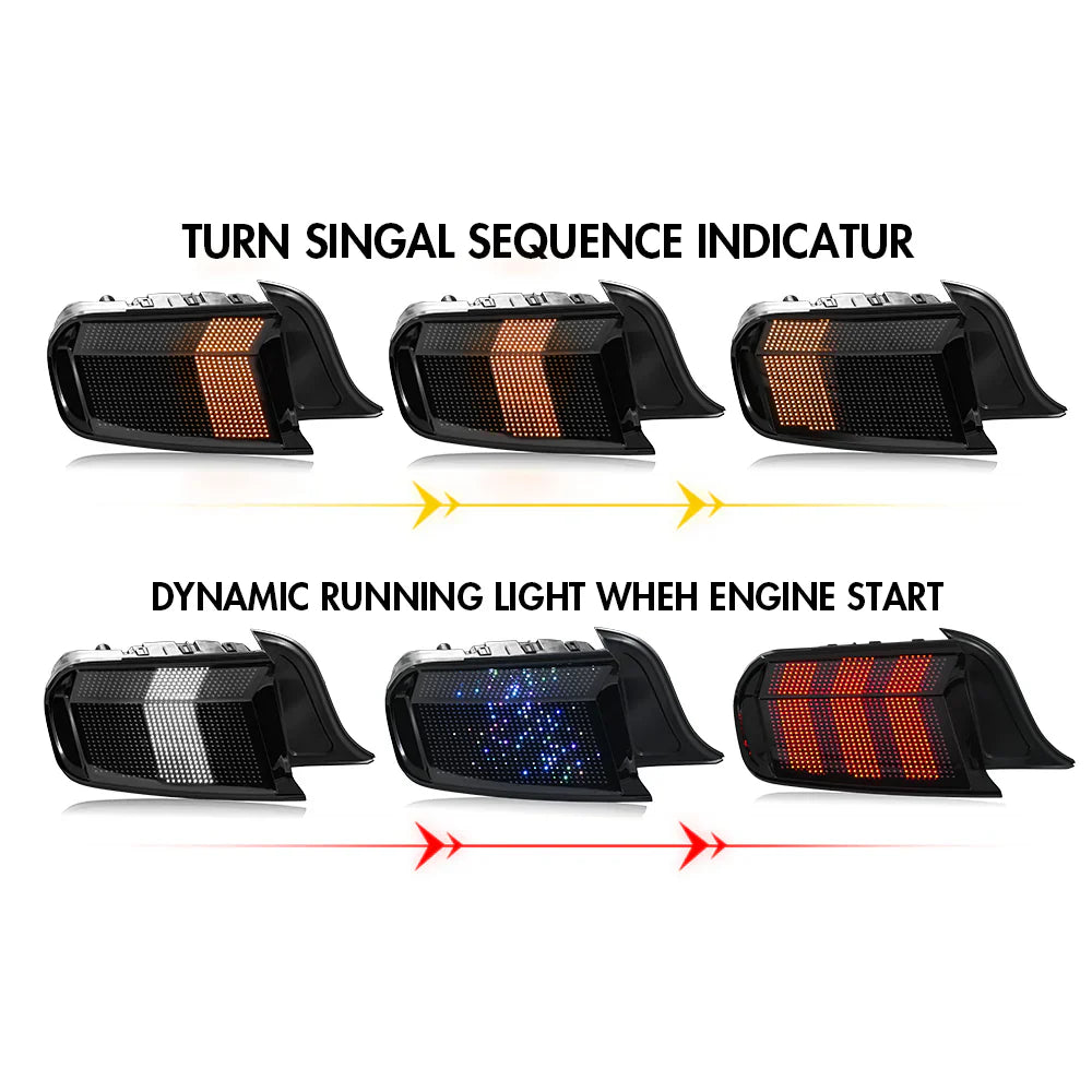 NTXGlow RGB Matrix Tail Lights (2015-2023 Ford Mustang) - JSI Racing 