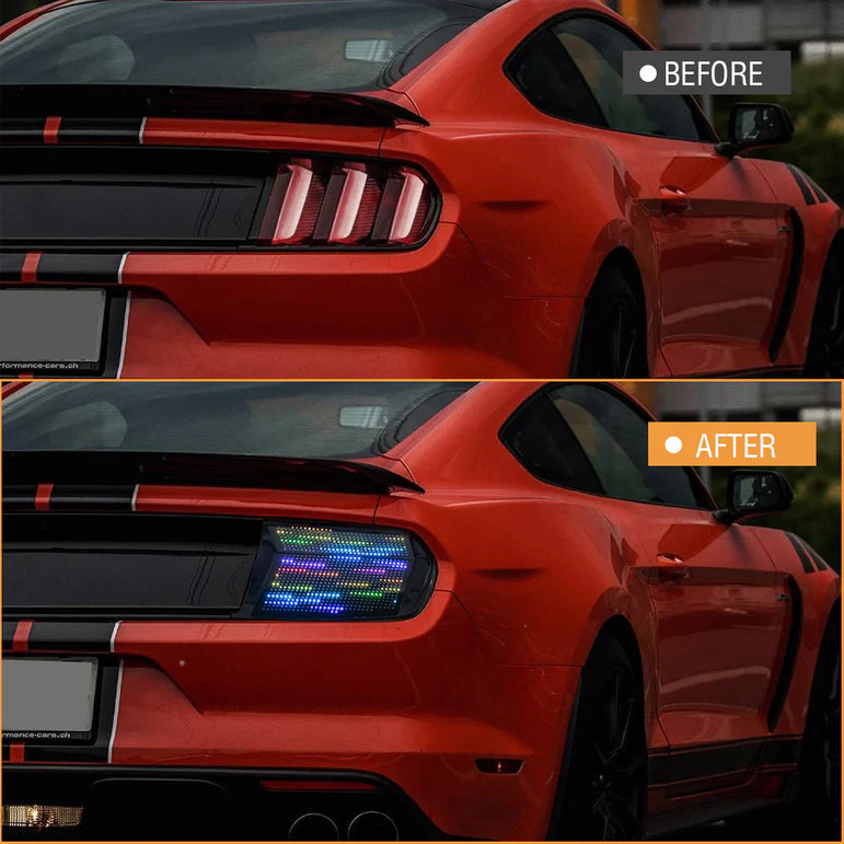 NTXGlow RGB Matrix Tail Lights (2015-2023 Ford Mustang) - JSI Racing 