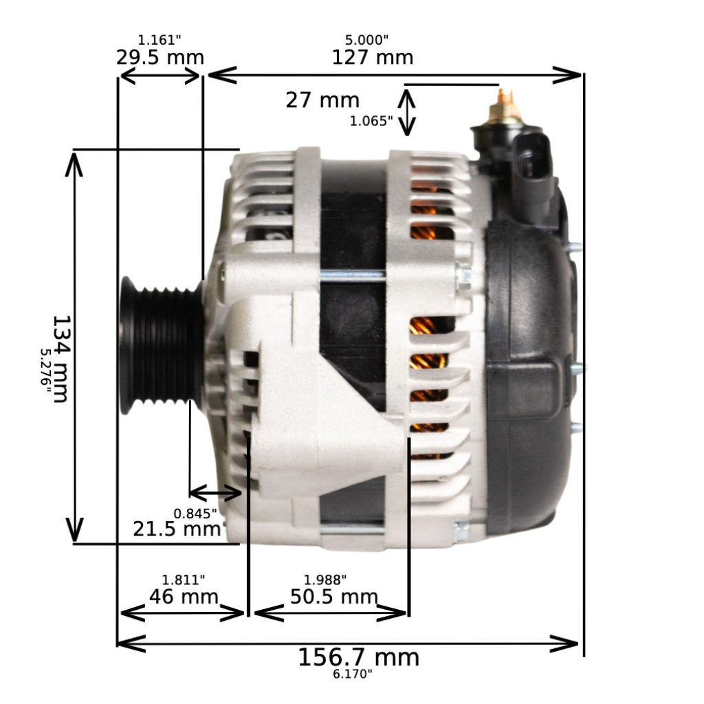 1994 Chevrolet S10 Blazer V6 3.1L High Output Alternator