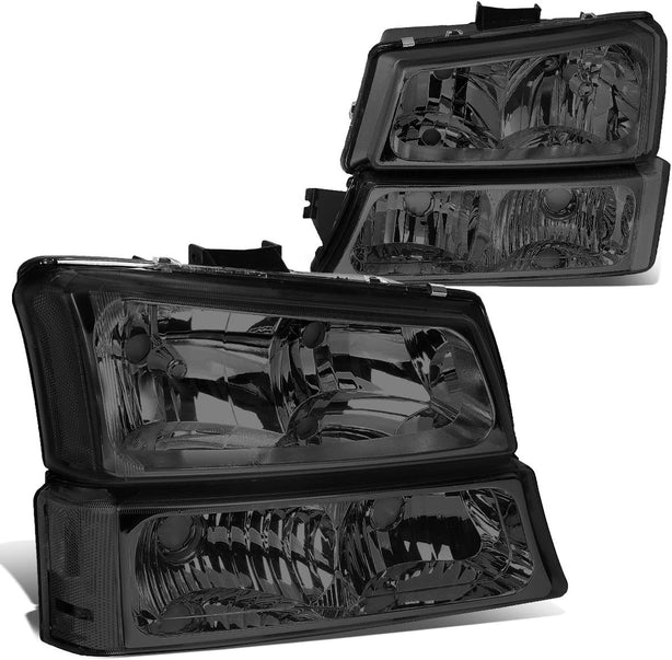 DNA Motoring, HL-OH-CS03-4P-SM-AM, Driver and Passenger Side Headlight Assembly. - JSI Racing 