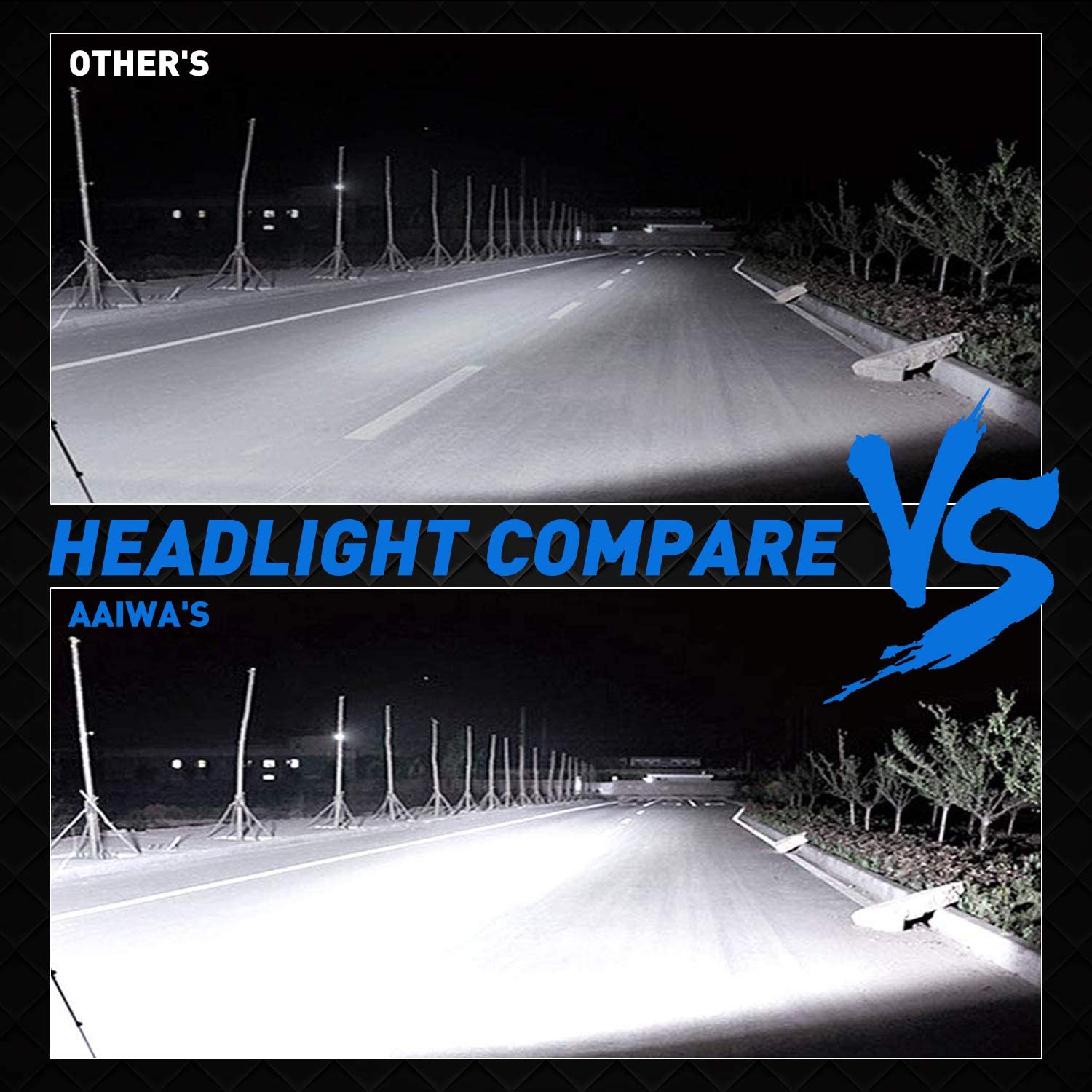 Aaiwa 7 Inch Round LED Headlight Daytime Running Light Dlr High Low Beam For Car Motorcycle With H4 H13 Adapter 2 Pack - JSI Racing 