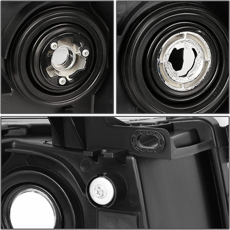 Dna Motoring Hlohcsil07cham Chrome Amber Headlights Compatible With 0713 Silverado 15002500 Hd 3500 1500 - JSI Racing 