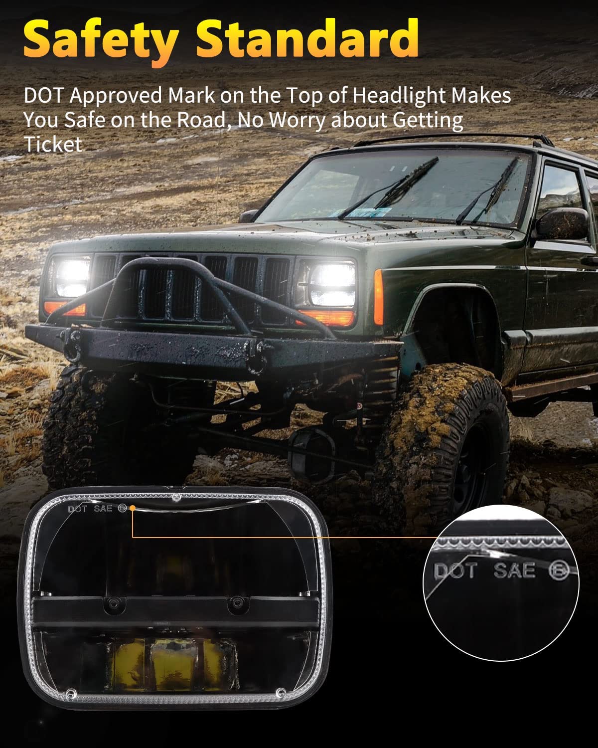 DNA MOTORING HL-OH-F1504-CH-AM Chrome Amber Headlights Replacement Compatible with 04-08 F-150/06-08 Mark LT - JSI Racing 